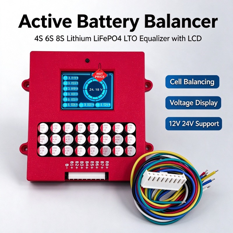 Lithium Battery 12V - Scheda Equalizzatrice Attiva per Batterie al