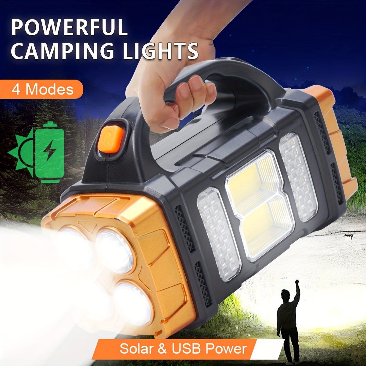 Solar Generator - Nuova Torcia LED Solare Ricaricabile ad