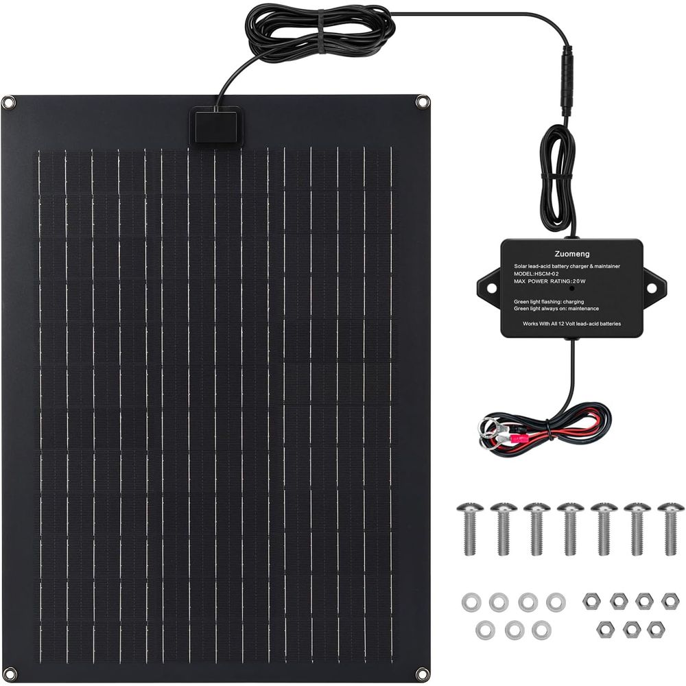 Solar Panel - Caricabatterie Solare, Kit Pannello Solare 20W