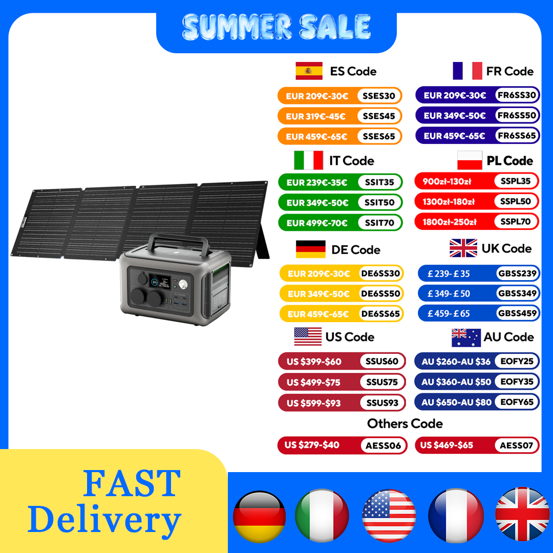 Solar Panel 200W - ALLPOWERS R600 Centrale elettrica Generatore solare