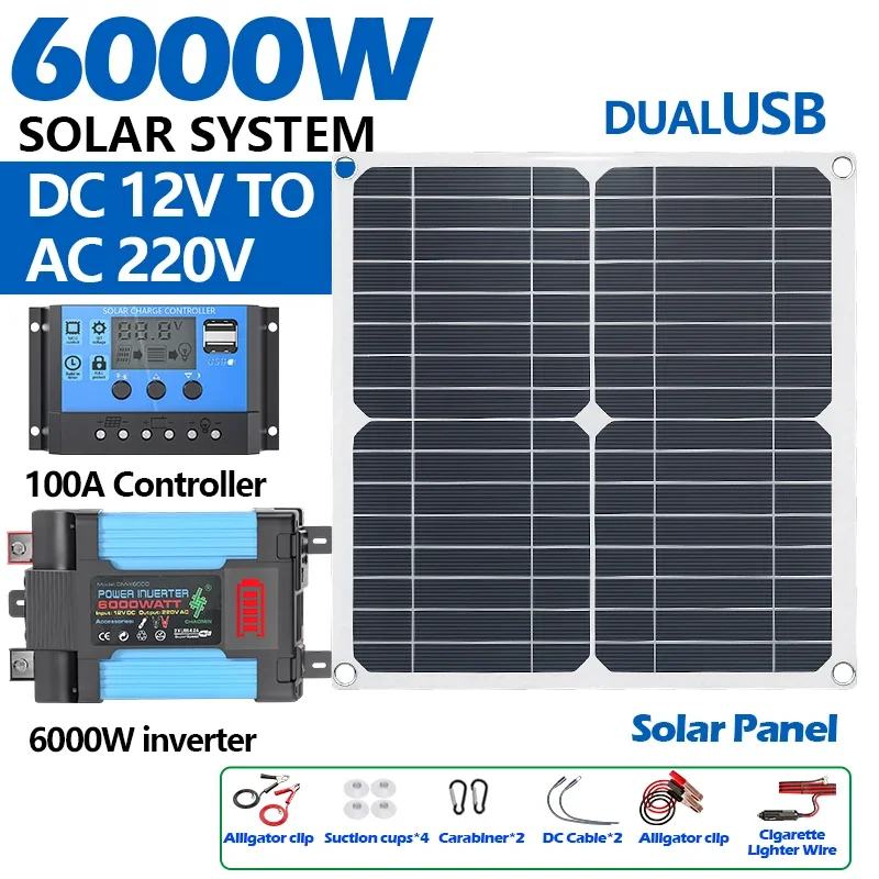 Kit solare da 6000 W, dotato d - Solar Panel 200W recensione e prezzo